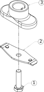 Blade Adapter Diagram and Parts List for 11A-A1S5345 2018 Yard Machines Lawn Mower